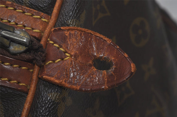 Authentic Louis Vuitton Monogram Sac Souple 35 Boston Bag Old Model Junk 4471I