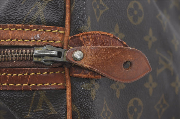 Authentic Louis Vuitton Monogram Sac Souple 35 Boston Bag Old Model Junk 4471I