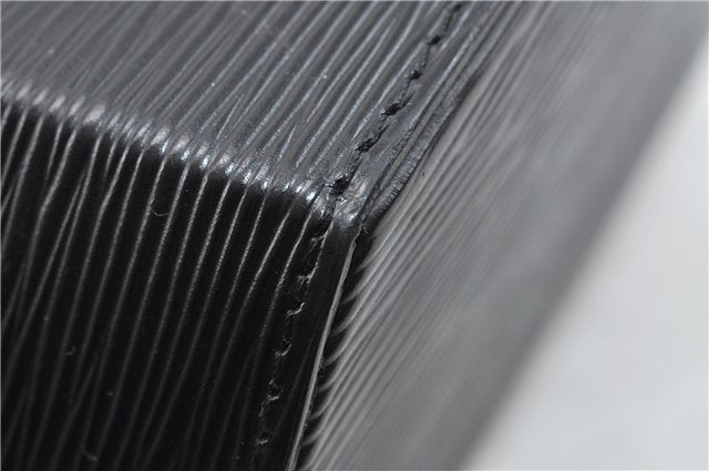 Authentic Louis Vuitton Epi Sac Seau Shoulder Bag Black M80161 LV 4474D