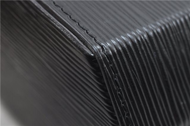 Authentic Louis Vuitton Epi Sac Seau Shoulder Bag Black M80161 LV 4474D