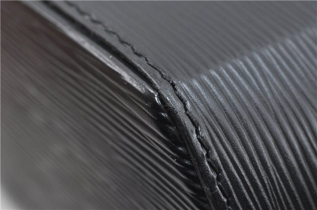 Authentic Louis Vuitton Epi Sac Seau Shoulder Bag Black M80161 LV 4474D