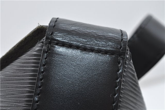 Authentic Louis Vuitton Epi Sac Seau Shoulder Bag Black M80161 LV 4474D