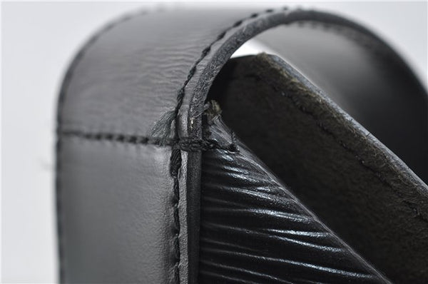 Authentic Louis Vuitton Epi Sac Seau Shoulder Bag Black M80161 LV 4474D