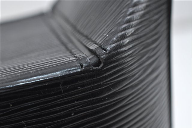 Authentic Louis Vuitton Epi Sac Seau Shoulder Bag Black M80161 LV 4474D