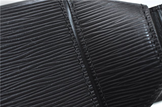 Authentic Louis Vuitton Epi Sac Seau Shoulder Bag Black M80161 LV 4474D