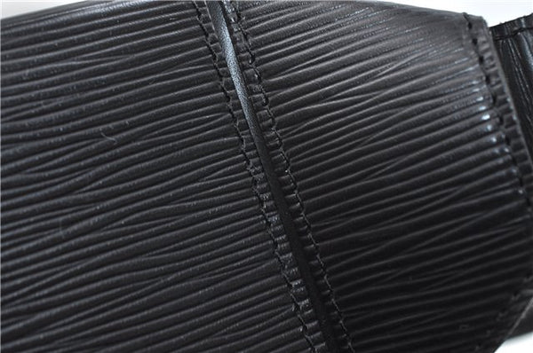 Authentic Louis Vuitton Epi Sac Seau Shoulder Bag Black M80161 LV 4474D