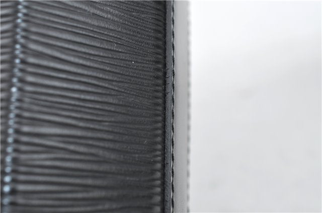 Authentic Louis Vuitton Epi Sac Seau Shoulder Bag Black M80161 LV 4474D