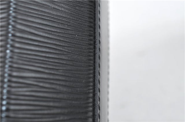 Authentic Louis Vuitton Epi Sac Seau Shoulder Bag Black M80161 LV 4474D