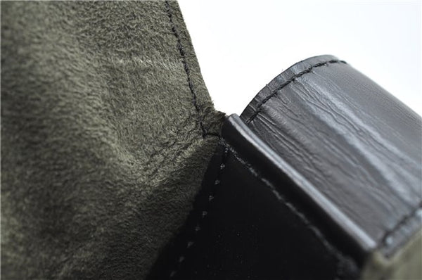 Authentic Louis Vuitton Epi Sac Seau Shoulder Bag Black M80161 LV 4474D