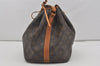 Authentic Louis Vuitton Monogram Petit Noe M42226 Shoulder Drawstring Bag 4474I