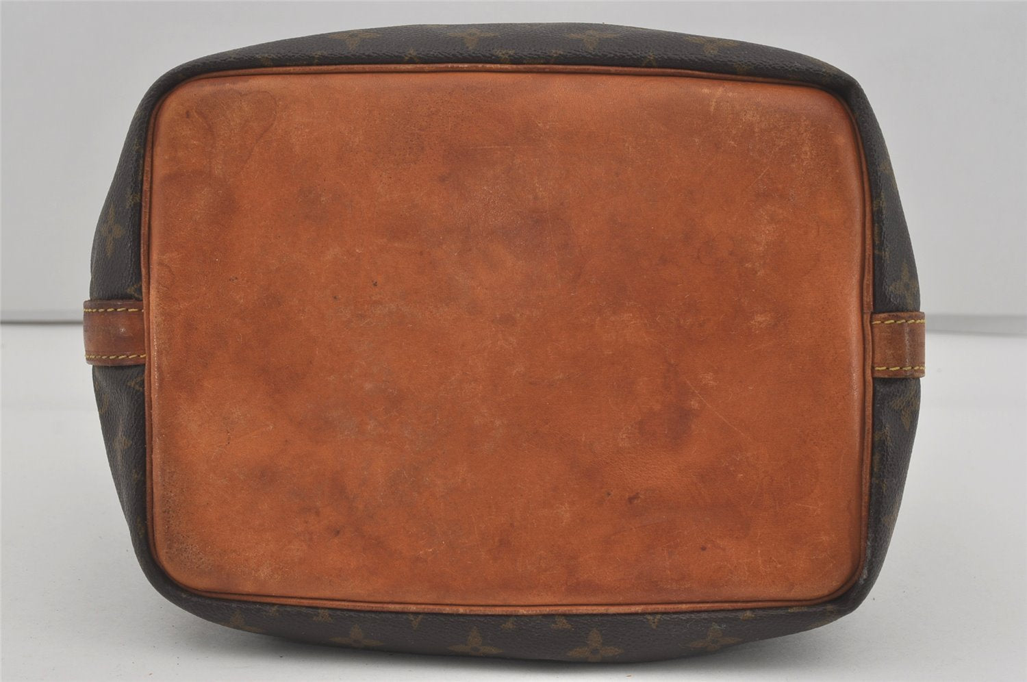 Authentic Louis Vuitton Monogram Petit Noe M42226 Shoulder Drawstring Bag 4474I