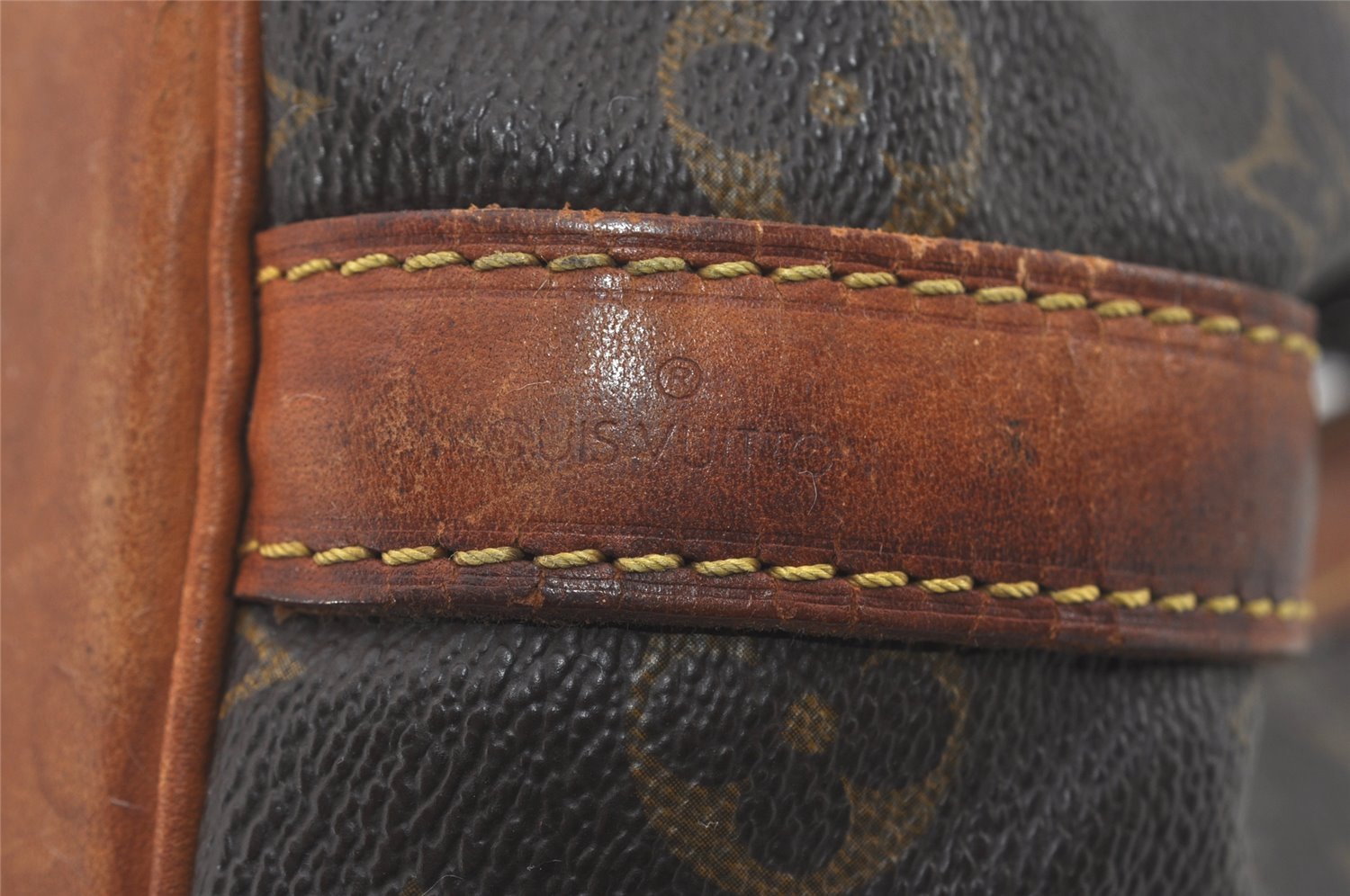 Authentic Louis Vuitton Monogram Petit Noe M42226 Shoulder Drawstring Bag 4474I