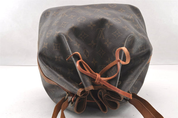 Authentic Louis Vuitton Monogram Petit Noe M42226 Shoulder Drawstring Bag 4475I