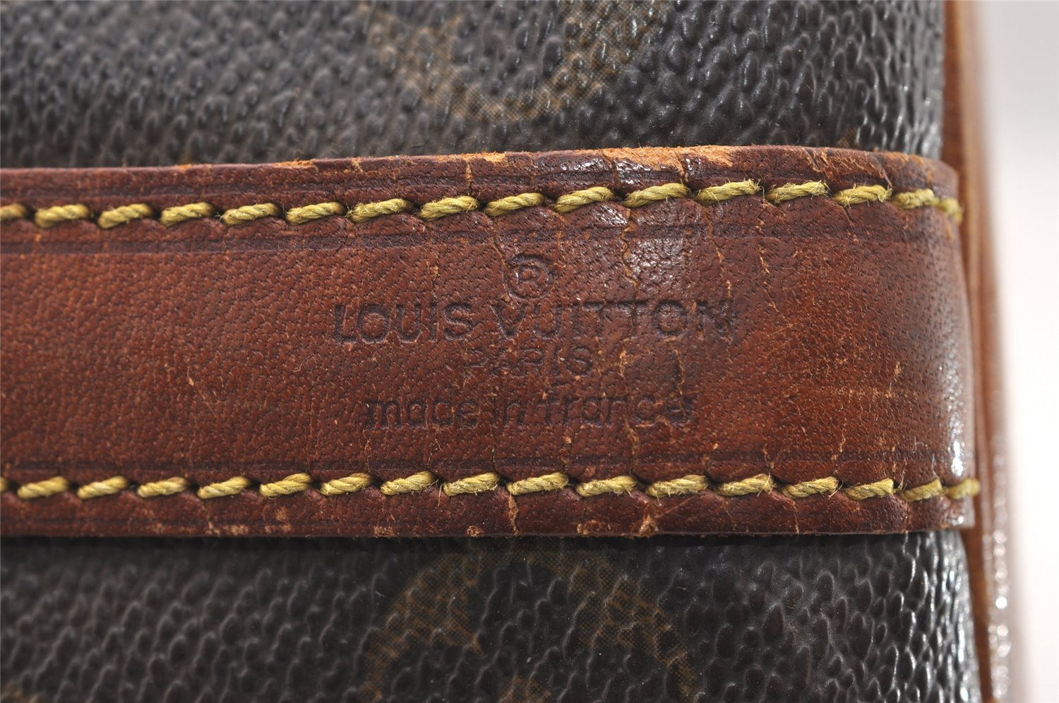 Authentic Louis Vuitton Monogram Petit Noe M42226 Shoulder Drawstring Bag 4475I