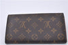 Auth Louis Vuitton Monogram Pochette Porte Monnaie Credit Wallet M61725 LV 4476F