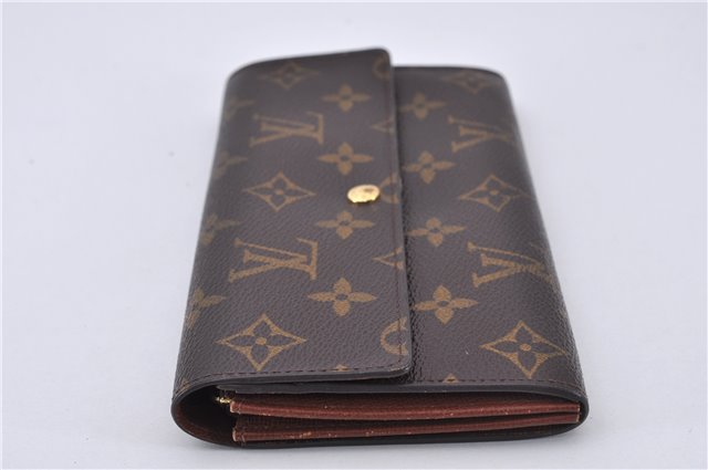 Auth Louis Vuitton Monogram Pochette Porte Monnaie Credit Wallet M61725 LV 4476F