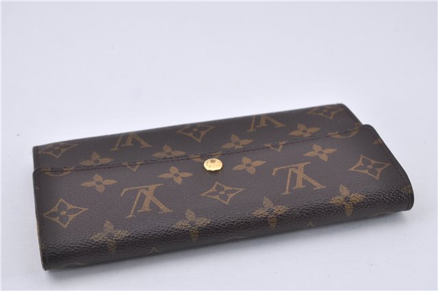 Auth Louis Vuitton Monogram Pochette Porte Monnaie Credit Wallet M61725 LV 4476F