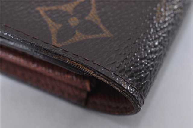 Auth Louis Vuitton Monogram Pochette Porte Monnaie Credit Wallet M61725 LV 4476F