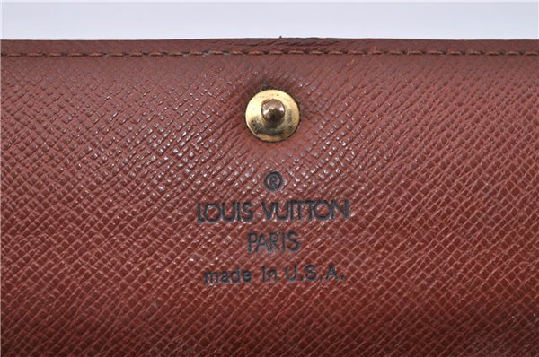 Auth Louis Vuitton Monogram Pochette Porte Monnaie Credit Wallet M61725 LV 4476F