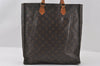 Authentic Louis Vuitton Monogram Sac Plat Hand Tote Bag M51140 LV 4476I