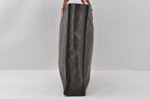 Authentic Louis Vuitton Monogram Sac Plat Hand Tote Bag M51140 LV 4476I