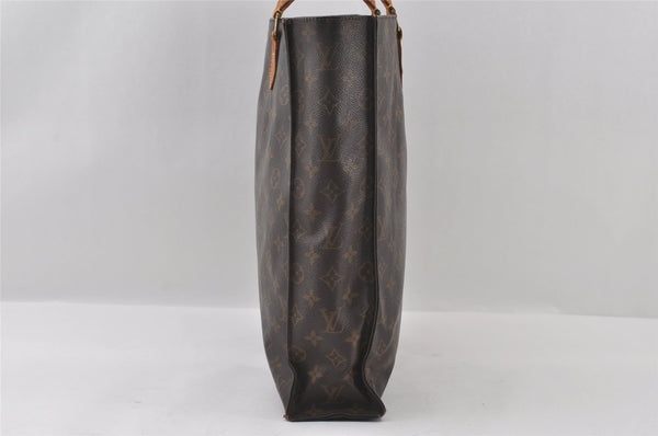 Authentic Louis Vuitton Monogram Sac Plat Hand Tote Bag M51140 LV 4476I