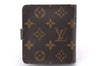 Authentic Louis Vuitton Monogram Compact Zip Bifold Wallet Purse M61667 LV 4477E