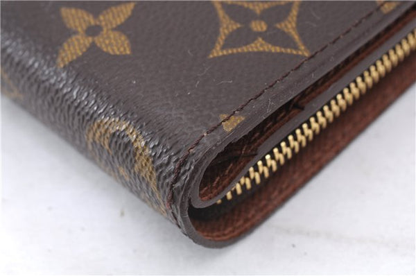 Authentic Louis Vuitton Monogram Compact Zip Bifold Wallet Purse M61667 LV 4477E