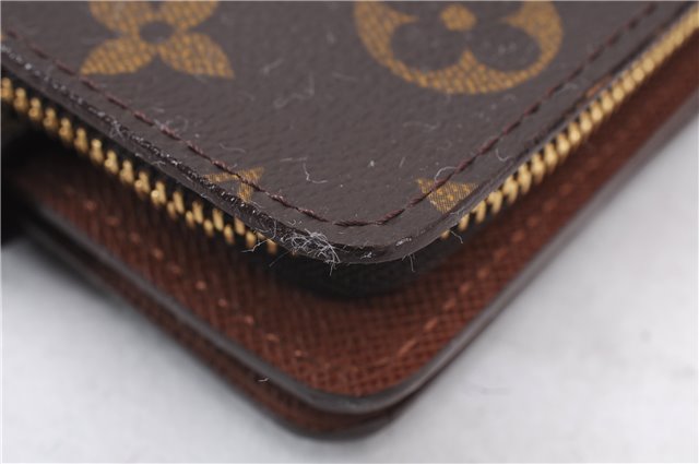 Authentic Louis Vuitton Monogram Compact Zip Bifold Wallet Purse M61667 LV 4477E