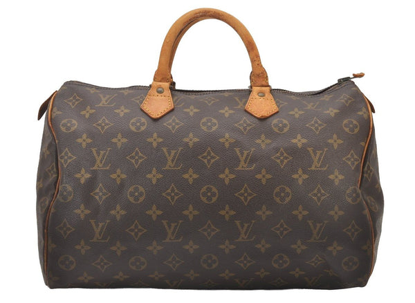 Authentic Louis Vuitton Monogram Speedy 35 Hand Boston Bag Old Model LV 4477I