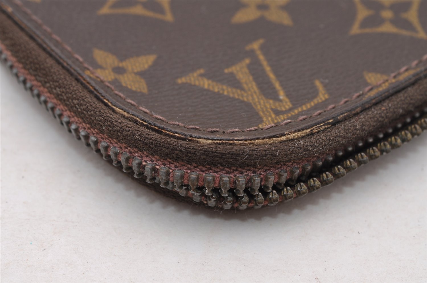 Auth Louis Vuitton Monogram Poche Documents Poignee Document Case Junk 4478I