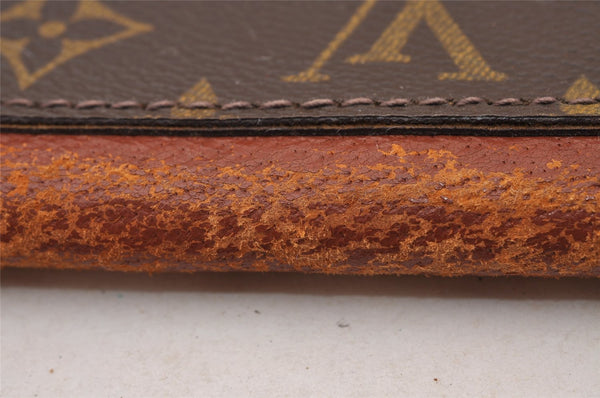 Auth Louis Vuitton Monogram Poche Documents Poignee Document Case Junk 4478I