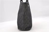 Authentic GUCCI Tote Hand Bag GG Canvas Leather 31244 Black 4479C