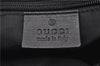 Authentic GUCCI Tote Hand Bag GG Canvas Leather 31244 Black 4479C