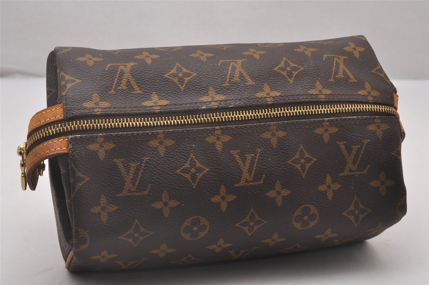 Authentic Louis Vuitton Monogram Trousse Patte Pression Pouch M47636 Junk 4480I