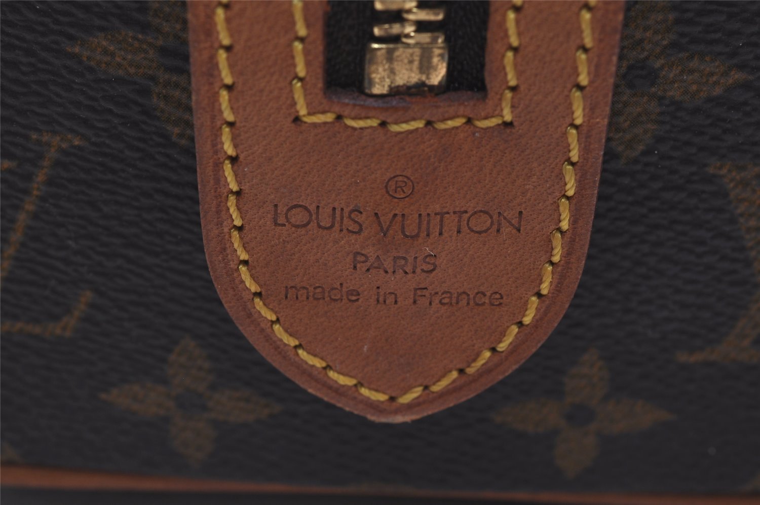 Authentic Louis Vuitton Monogram Trousse Patte Pression Pouch M47636 Junk 4480I