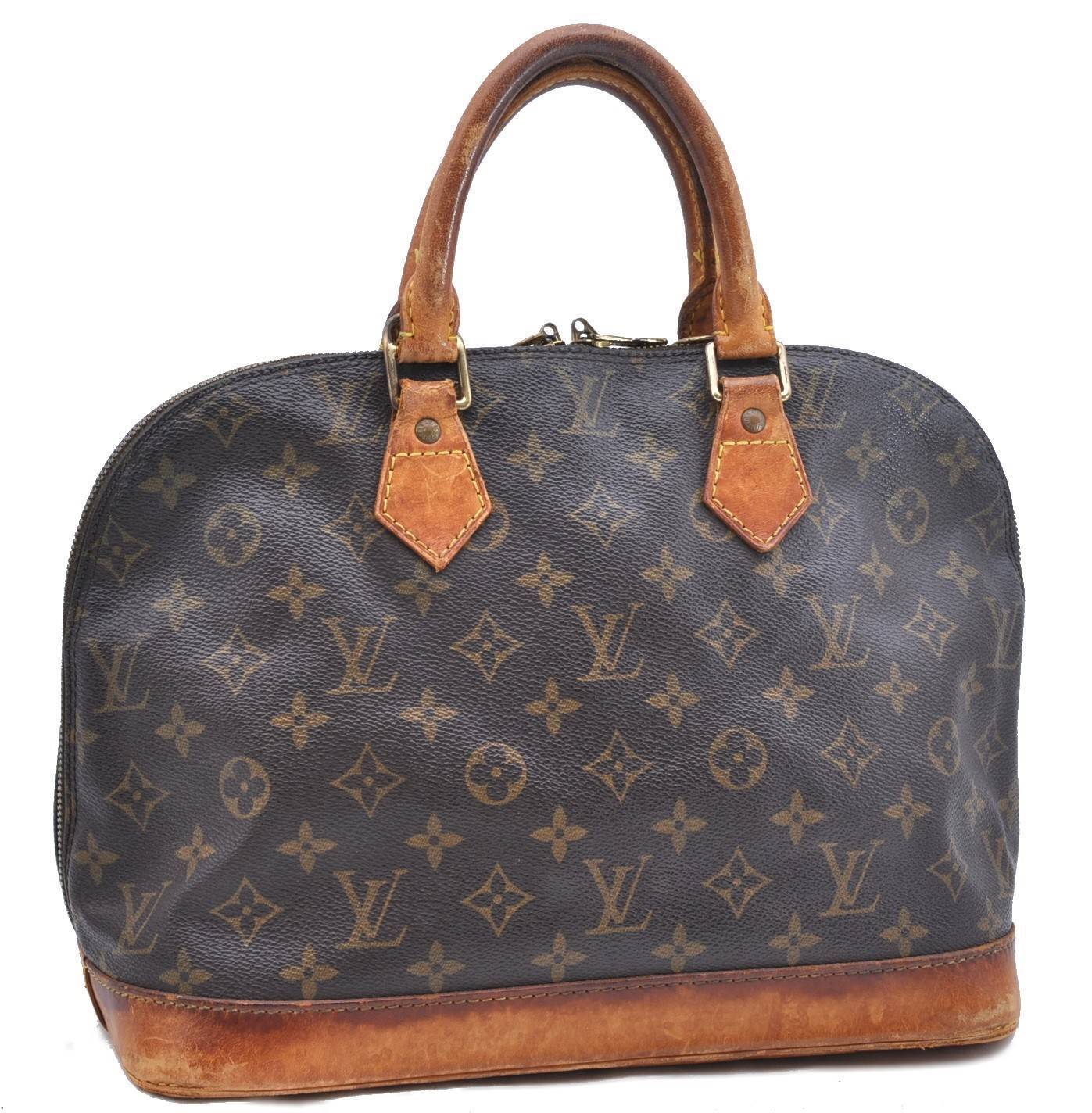 Authentic LOUIS VUITTON Monogram Alma Hand Bag M51130 LV 4481B