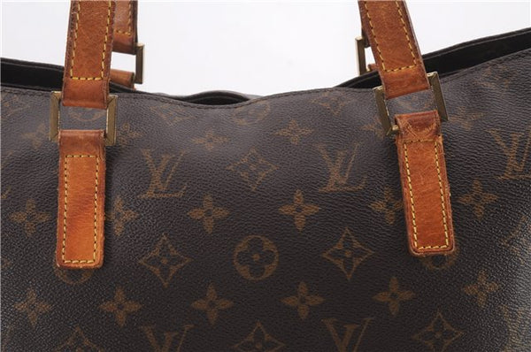 Authentic LOUIS VUITTON Monogram Cabas Mezzo Tote Bag M51151 LV 4481C