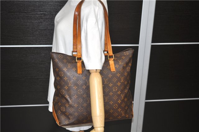 Authentic LOUIS VUITTON Monogram Cabas Mezzo Tote Bag M51151 LV 4481C