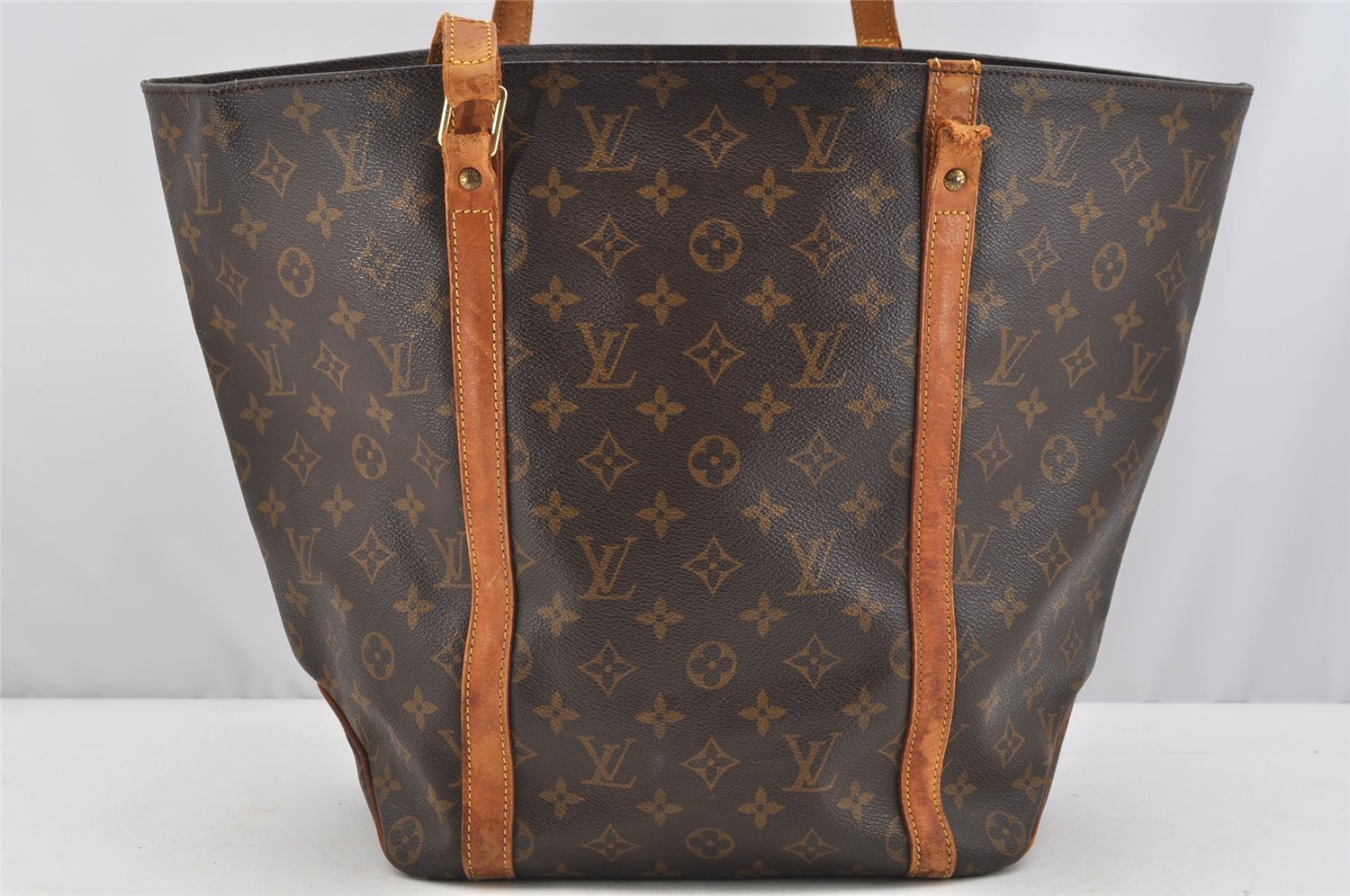 Authentic Louis Vuitton Monogram Sac Shopping PM Tote Bag M51108 LV Junk 4481I