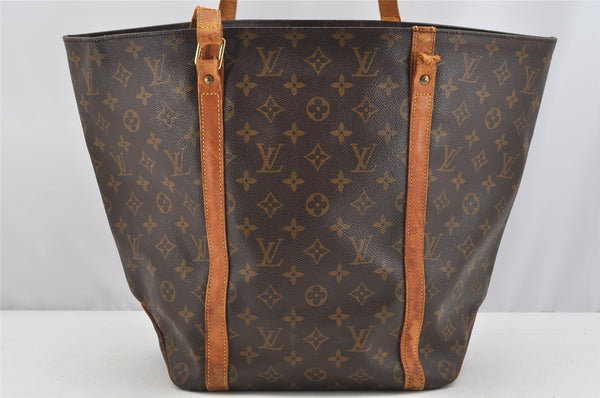 Authentic Louis Vuitton Monogram Sac Shopping PM Tote Bag M51108 LV Junk 4481I