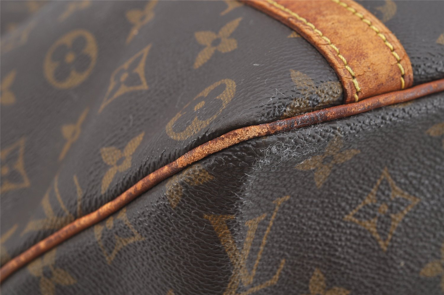 Authentic Louis Vuitton Monogram Sac Shopping PM Tote Bag M51108 LV Junk 4481I