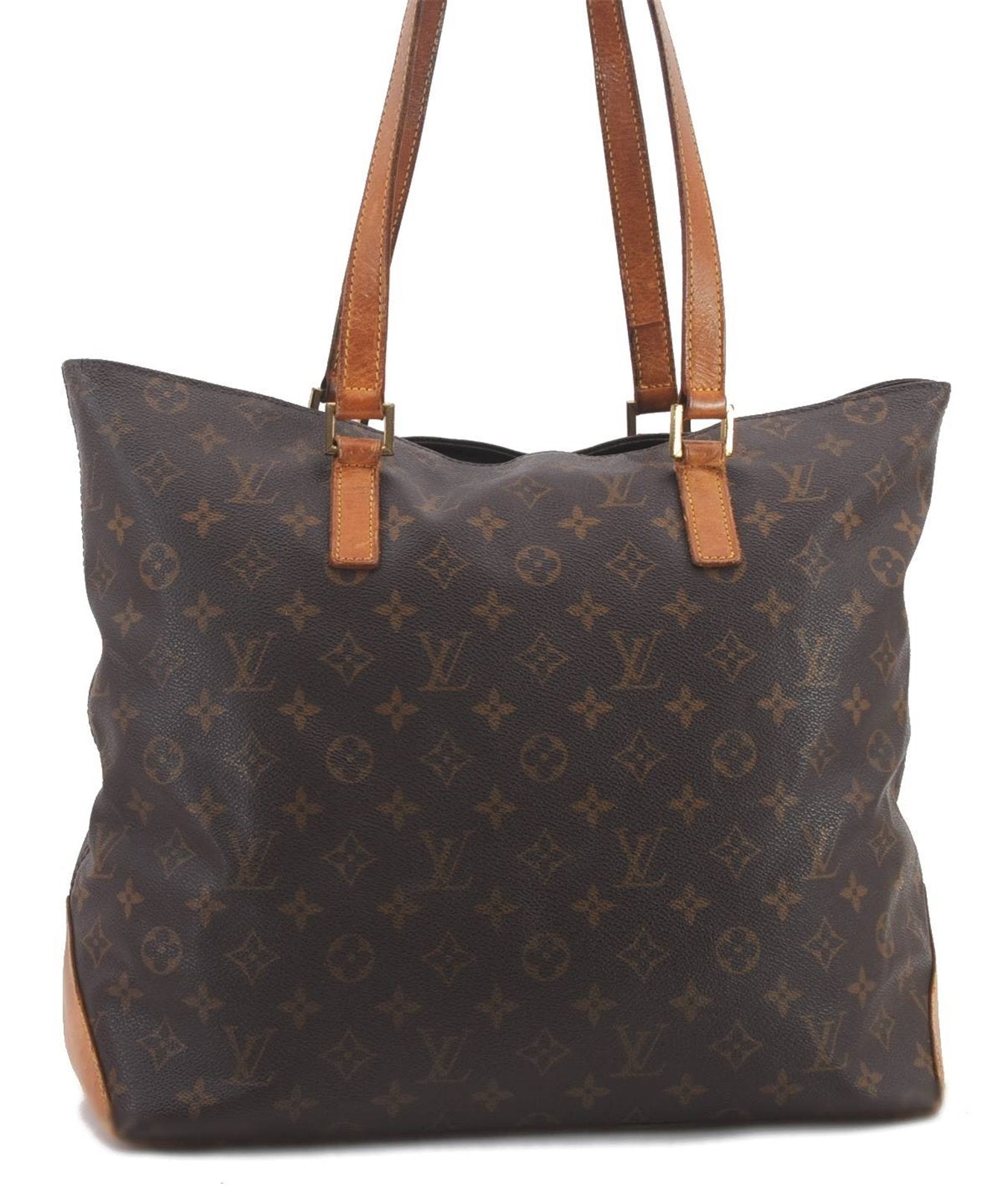 Authentic LOUIS VUITTON Monogram Cabas Mezzo Tote Bag M51151 LV 4481C