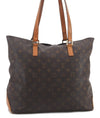Authentic LOUIS VUITTON Monogram Cabas Mezzo Tote Bag M51151 LV 4481C