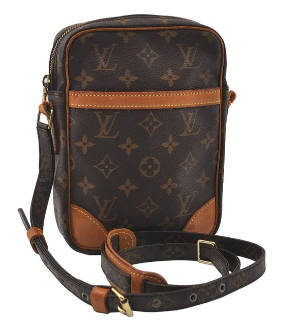 Authentic Louis Vuitton Monogram Danube Shoulder Cross Bag M45266 Junk 4482I