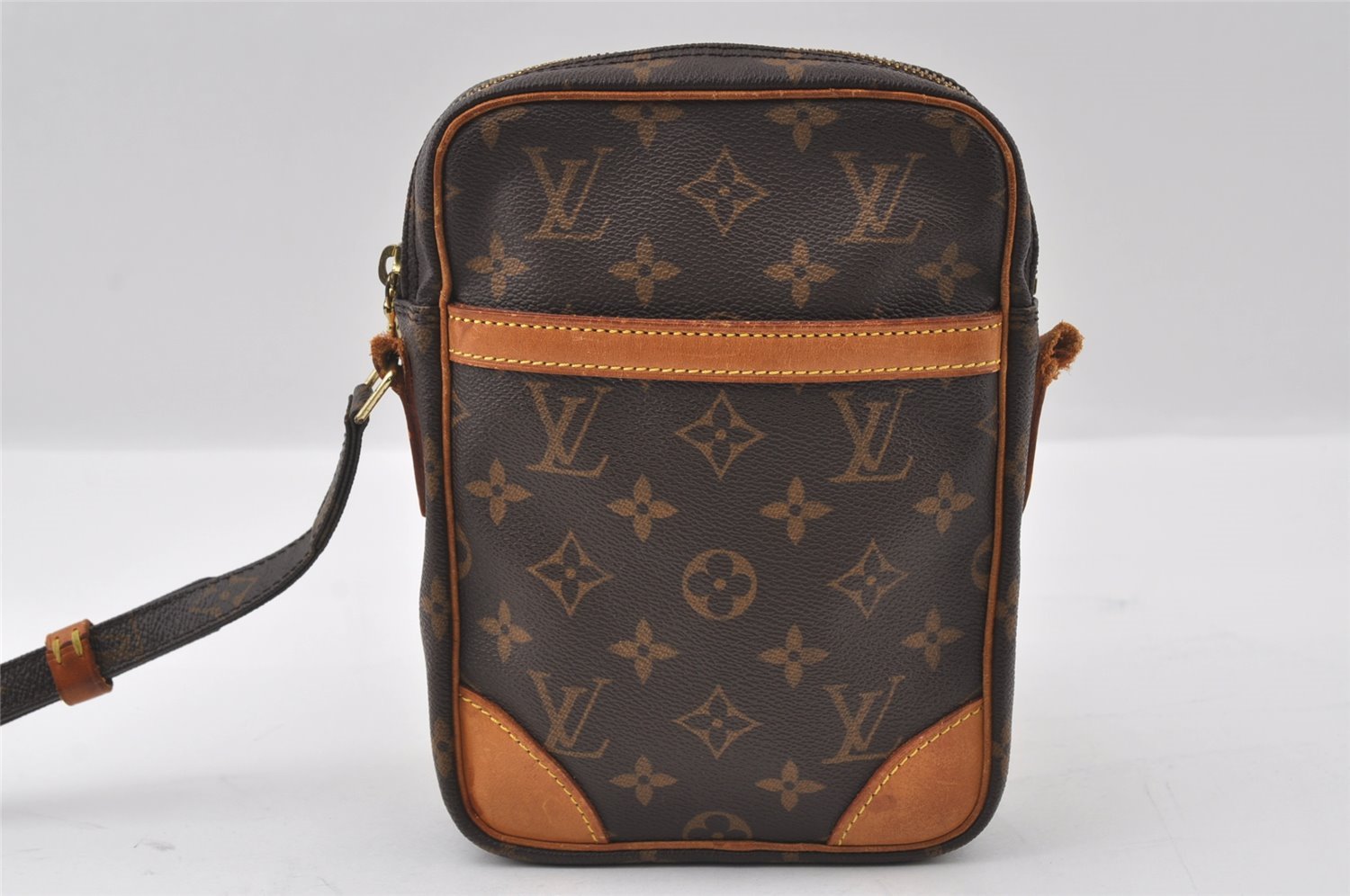 Authentic Louis Vuitton Monogram Danube Shoulder Cross Bag M45266 Junk 4482I