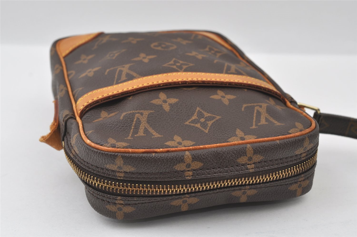 Authentic Louis Vuitton Monogram Danube Shoulder Cross Bag M45266 Junk 4482I