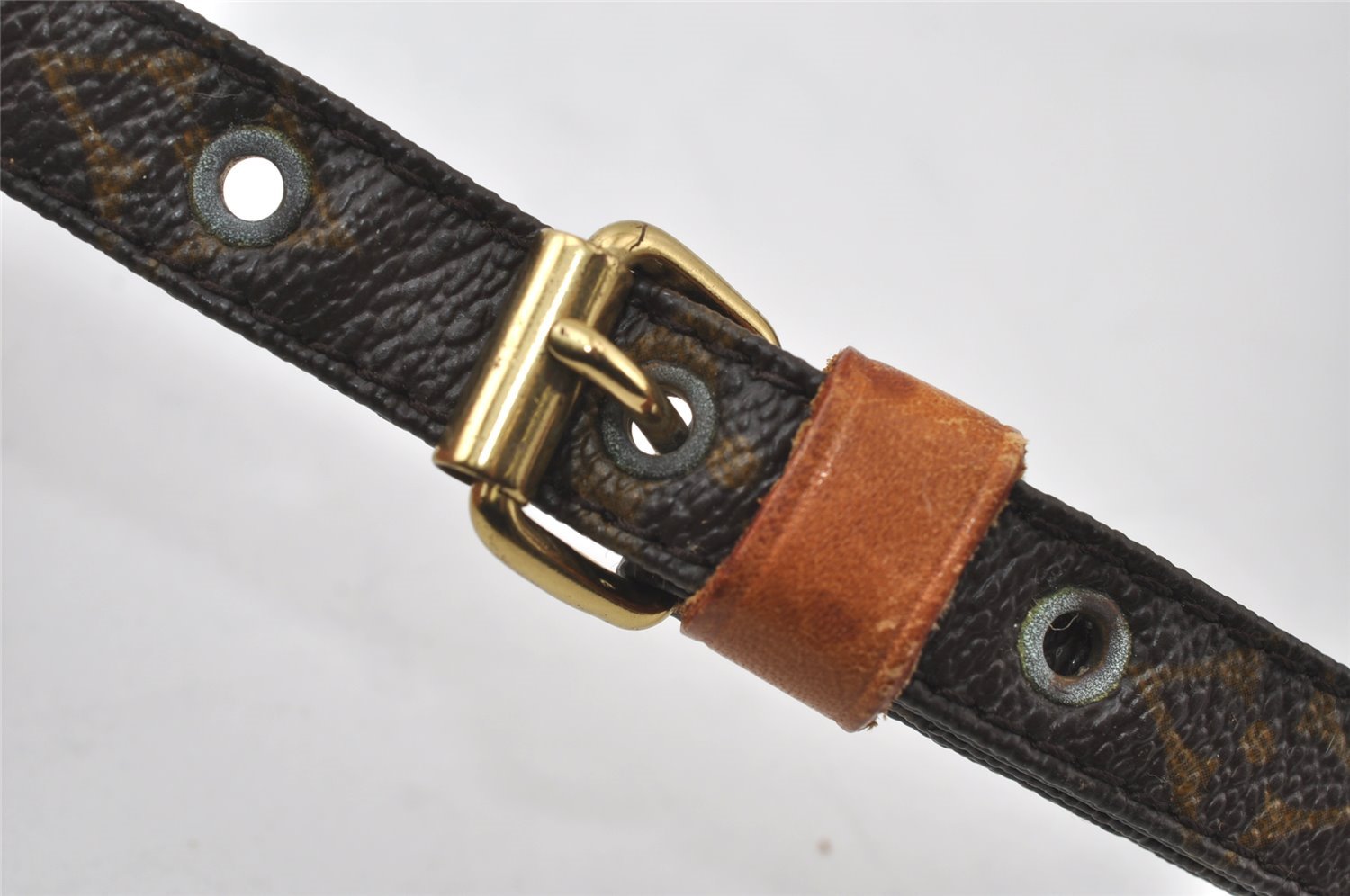 Authentic Louis Vuitton Monogram Danube Shoulder Cross Bag M45266 Junk 4482I