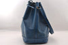 Authentic Louis Vuitton Epi Noe Shoulder Drawstring Bag Blue M44005 LV 4483I