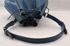 Authentic Louis Vuitton Epi Noe Shoulder Drawstring Bag Blue M44005 LV 4483I